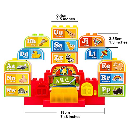 Juegos Bloques ABC Para Niños . Rompecabezas Alfabeto 13 Cubo Juguetes Educacionales . Juguete Bebe 2 Años - Niños Mayores De 3 Años