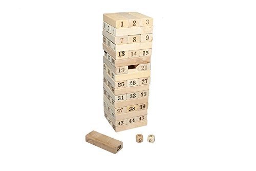 Juguetutto - Yenga Números- Juguete de madera