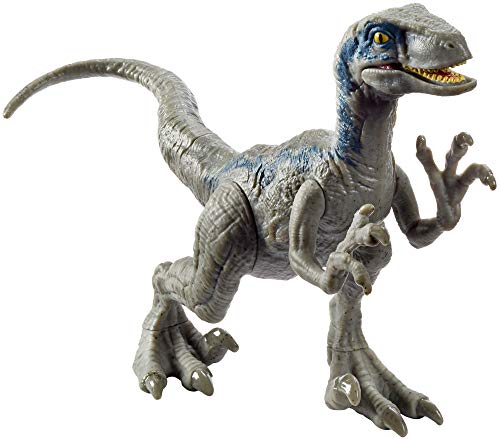 Jurassic World Dinosaurio Velocirraptor de ataque, dinosaurio de juguete (Mattel FPF12)