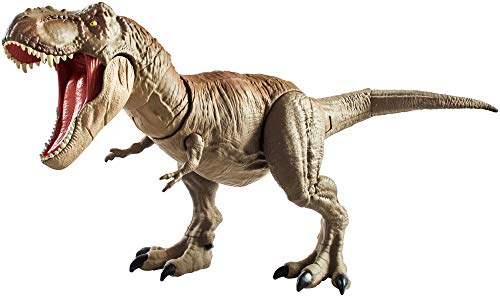 Jurassic World- Mandibula Extrema T Rex Dinosaurio de juguete, Multicolor (Mattel GNH34)