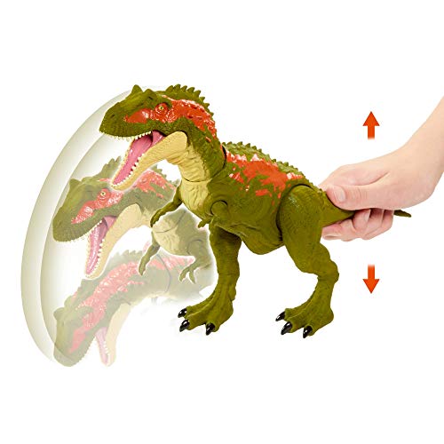 Jurassic World Mordedores Gigantes Albertosaurus Dinosaurio de ataque Figura de juguete para niños (Mattel GVG67)