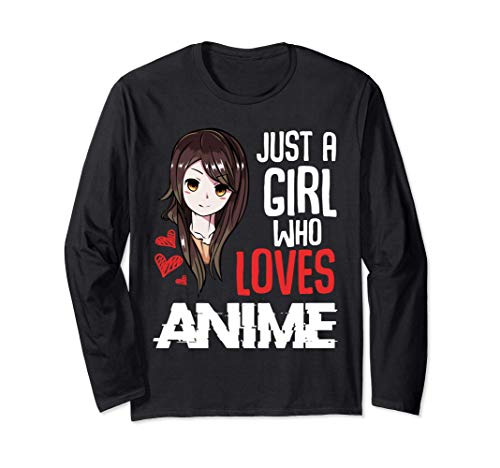 Just a Girl Who Loves Anime Kawaii Otaku Manga Japan Fan Manga Larga