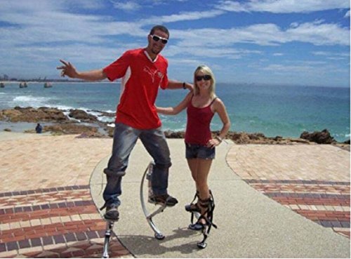 Kangaroo Shoes Pogo zancos para niños y jóvenes rango de carga de peso 40-60kg Azul