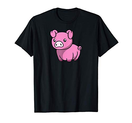 Kawaii Cerdo Granja Anime Granja Granjero Camiseta