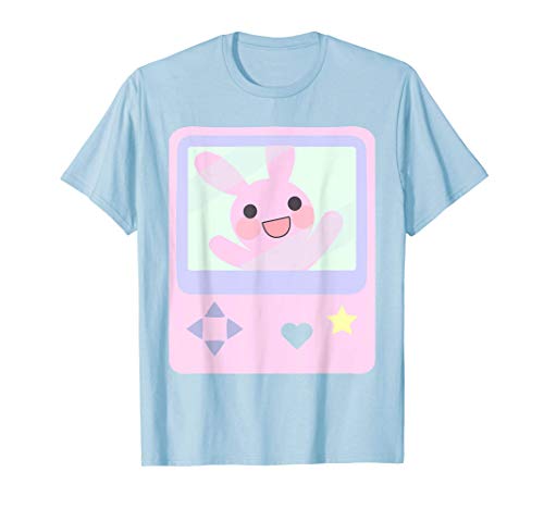 Kawaii Gamer Bunny en un anime pastel estilo manga Camiseta