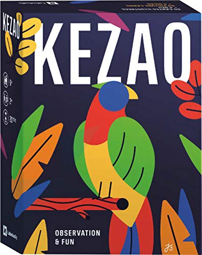 Kezao - Juego de Cartas Coloridas y Divertidas con Dados - Rápido y observación - Juegos de Mesa para Familia y niños