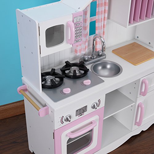 KidKraft- Cocina de juguete de madera moderna para niños , Color Multicolor (53222)