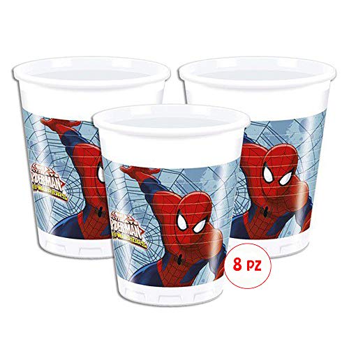 Kit de fiesta de cumpleaños Spiderman, 57 piezas, 8 personas, niño y hombre, araña, juego de mesa, 8 platos, 8 vasos, 20 servilletas, 1 mantel y 20 globos, juego de adornos para fiestas