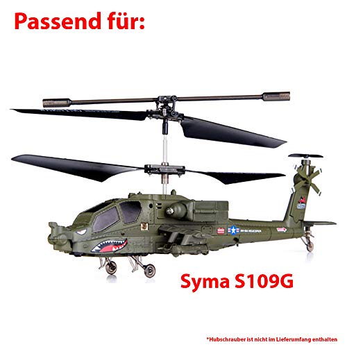 Kit de piezas de repuesto Crash de Kit de Syma para Apache S109G, modelo RC helicóptero teledirigido, diseño, helicóptero.