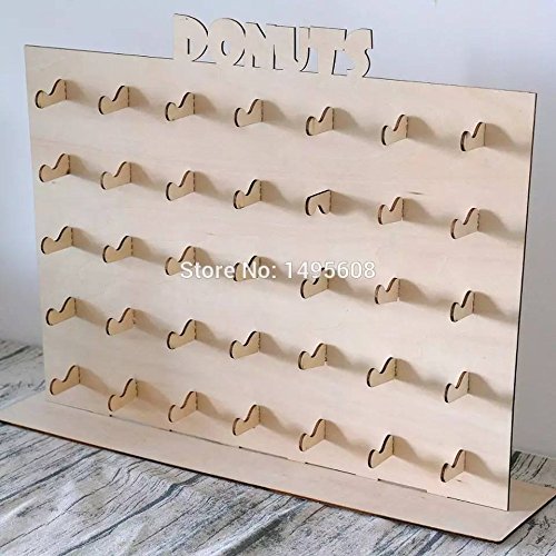 Kit para hacer expositor de donuts de madera DM para candy bar mesa dulce. Manualidades con madera. Medidas: 48 cm x 52 cm