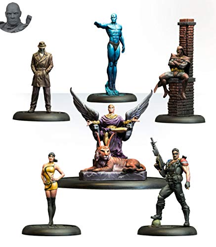Knight Models Juego de Mesa - Miniaturas Resina DC Comics Superheroe - Batman Watchmen Bat Box Set