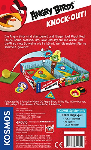 KOSMOS Angry Birds-Knock-out Juego, Color Negro (711320)