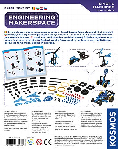 KOSMOS- Engineering Makerspace-Kinetic Machines Science Kit, Color Juego de experimentos para niños. (616298)