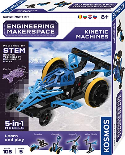 KOSMOS- Engineering Makerspace-Kinetic Machines Science Kit, Color Juego de experimentos para niños. (616298)