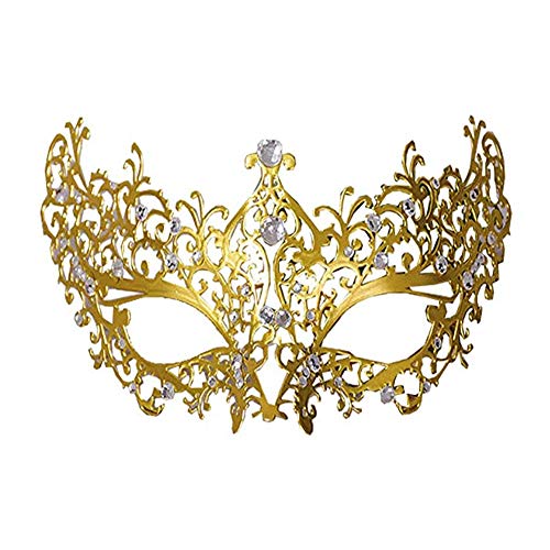 Lady of Luck Encaje Máscara, Negra Atractiva Máscara de Mujeres Antifaz para Halloween Veneciano Mascarada Carnaval Fiesta de Baile