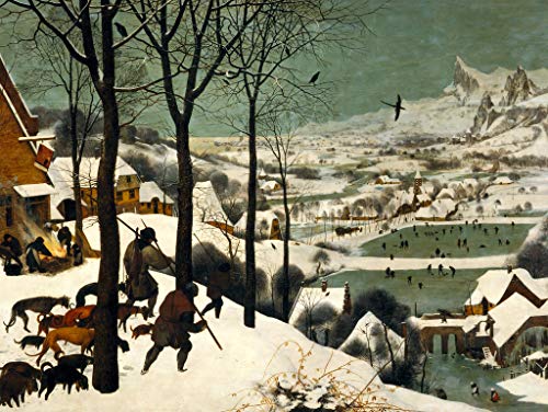 Lais Puzzle Pieter Bruegel el Anciano - Ciclo de Fotos Mensuales, Escena: Regreso de los Cazadores (Mes de Enero), Detalle 1000 Piezas
