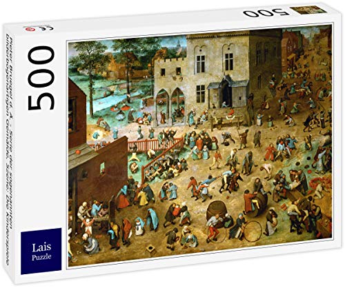 Lais Puzzle Pieter Bruegel el Viejo - Serie de Las Llamadas Pinturas de Arco, Escena: Los Juegos de los Niños 500 Piezas