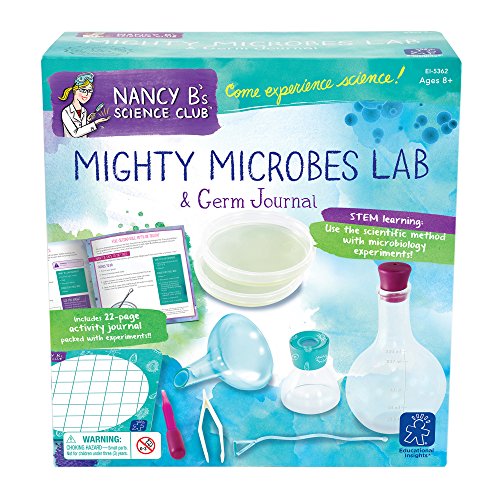 Learning Resources- Increíble Laboratorio de microbios y Cuaderno de Notas sobre los gérmenes de Nancy B’s Science Club, Color (EI-5362)