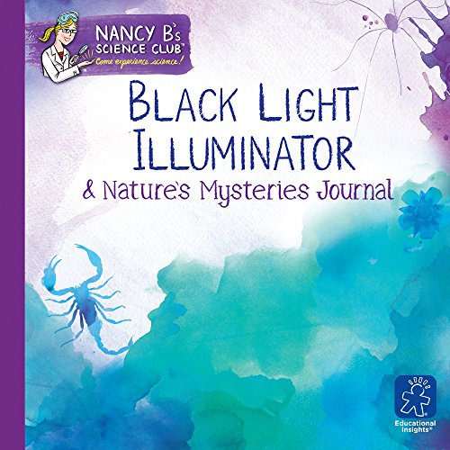 Learning Resources- Lámpara de luz Negra y Cuaderno para Registrar los misterios de la Naturaleza de Nancy B’s Science Club, Color (EI-5355)