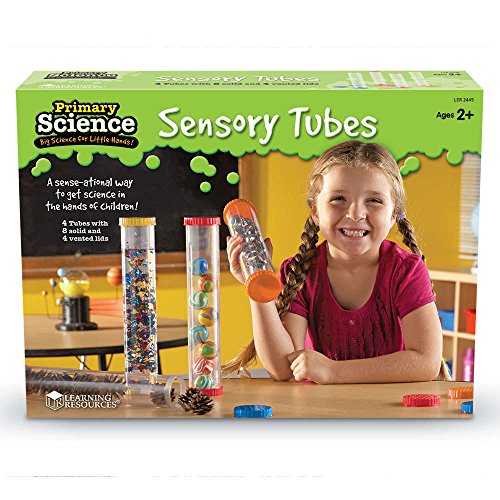 Learning Resources- Primaria Tubos sensoriales de Primary Science, Set de 4, Color (LER2445)