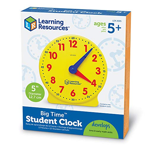 Learning Resources- Reloj para los Alumnos Big Time Student Learning Clock, Color (LER2095) , color/modelo surtido