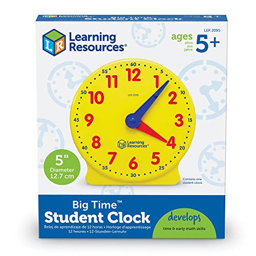 Learning Resources- Reloj para los Alumnos Big Time Student Learning Clock, Color (LER2095) , color/modelo surtido