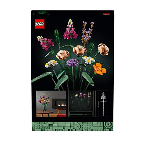 LEGO 10280 Creator Expert Ramo de Flores, Flores Artificiales, Colección Botánica, Set para Adultos