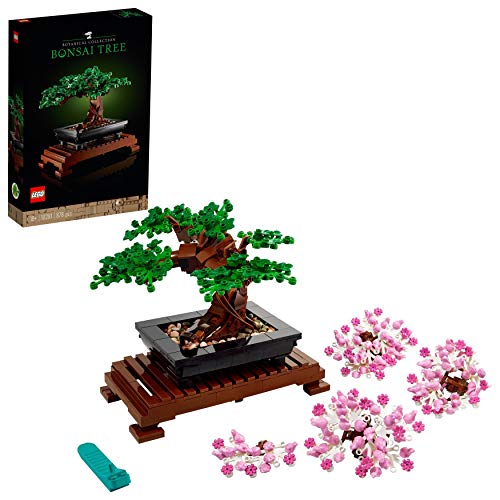 LEGO 10281 Creator Expert Bonsái, Manualidades para Adultos, Decoración de Hogar, Colección Botánica, Set de Construcción