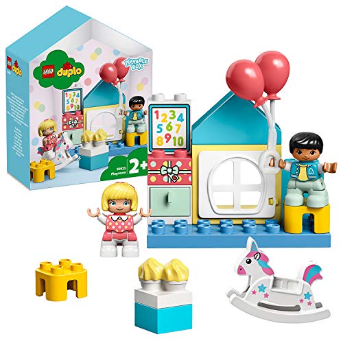 LEGO 10925 DUPLO Cuarto de Juegos, Juguete de construcción para Niños de +2 años con 2 Figuritas y Caja en forma de Casa