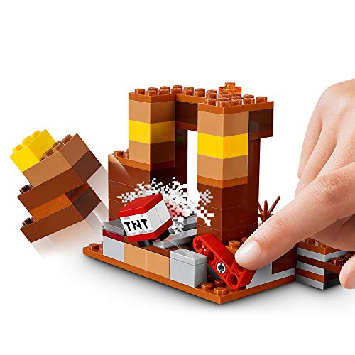 LEGO 21167 Minecraft El Puesto Comercial, Set de Construcción con Figuras de Steve, Esqueleto y Llamas, Juguete para niños y niñas +8 años