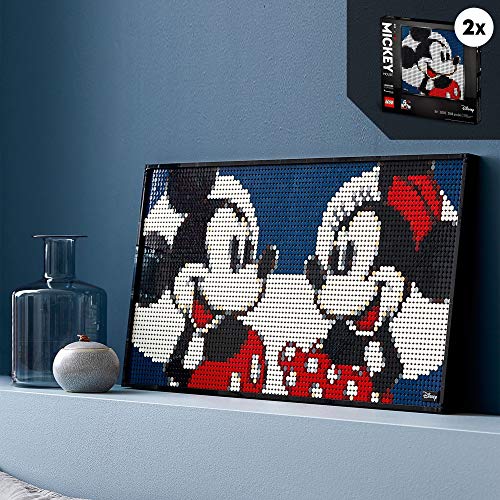 LEGO 31202 Art Disney’s Mickey Mouse Póster, Set de Decoración de Pared, Manualidades para Adultos