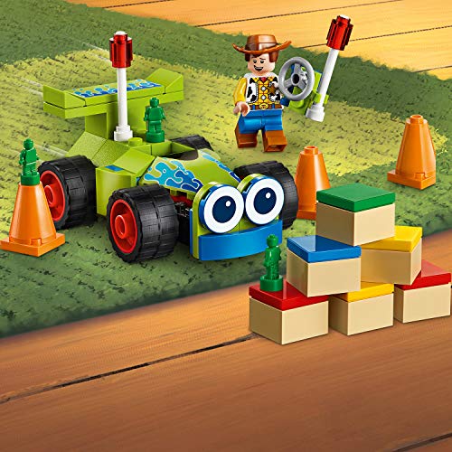 LEGO 4+ Woody y RC, Juguete de Construcción para Recrear las Aventuras de la Película Toy Story 4 (10766)