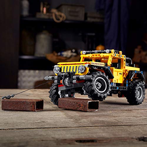 LEGO 42122 Technic Jeep Wrangler, Coche 4x4 de Juguete, Vehículo Off Roader SUV, Maqueta Set de Construcción