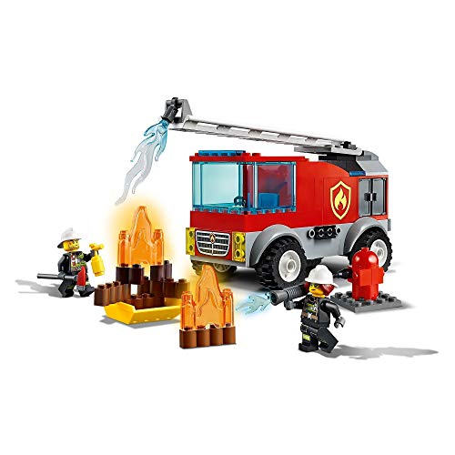 LEGO 60280 City Camión de Bomberos con Escalera Juguete de Construcción con Figuras de Bomberos para Niños y Niñas a Partir de 4 Años