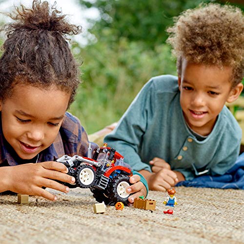 LEGO 60287 City Tractor Set de Granja con Figura de Conejo, Juguete de Construcción para Niños y Niñas a Partir de 5 Años