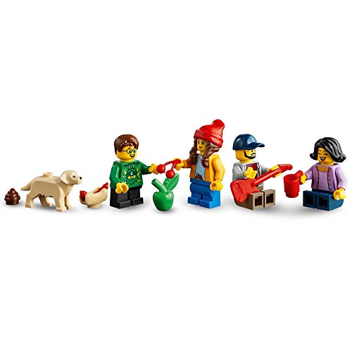 LEGO 60291 City Casa Familiar Casa de Muñecas Moderna con Placas de Carretera, Set de Construcción para Niños y Niñas