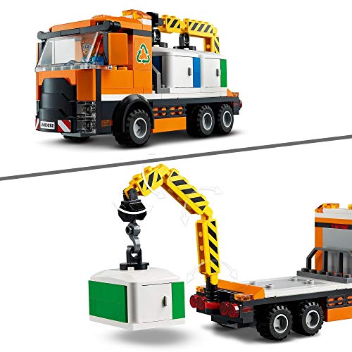LEGO 60292 City Centro Urbano Set de Construcción con Moto, Bici, Camión, Placas de Carretera y 8 Figuras para Niños y Niñas