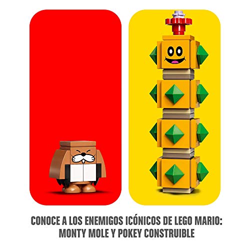 LEGO 71363 Super Mario Set de Expansión: Pokey del Desierto, Juguete de Construcción