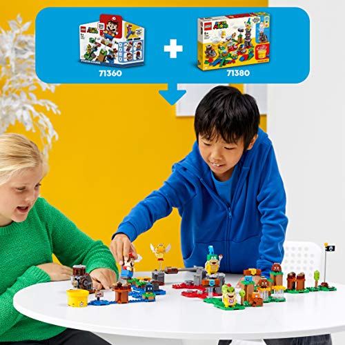 LEGO 71380 Super Mario Set de Creación: Tu Propia Aventura, Kit de Construcción Modular con 4 Figuras