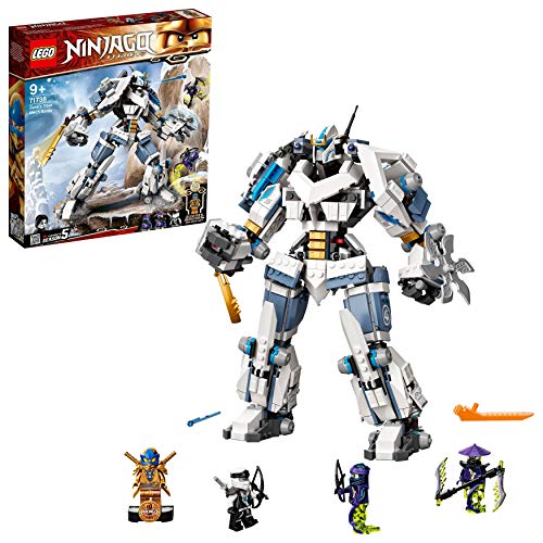 LEGO 71738 NINJAGO Legacy 71738 Combate en el Titán Robot de Zane, Set de Construcción con Figuras de Jay Golden y 2 Guerreros Fantasma