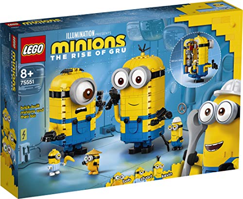 LEGO 75551 Minions Minions y su Guarida para Construir, Juguete de Construcción con 2 Maquetas y 3 Figuritas