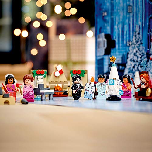 LEGO 75981 Harry Potter Calendario de Adviento Navidad 2020, Miniset de Contrucción del baile de Navidad de Hogwarts