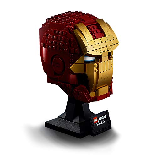 LEGO 76165 Marvel Casco de Iron Man, Set de Construcción y Exposición, Modelo de Regalo para Coleccionista para Adultos