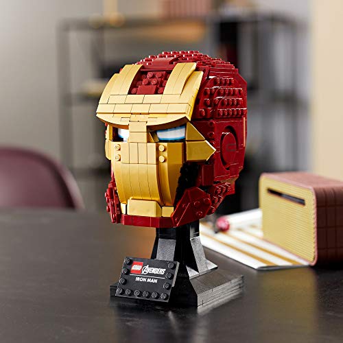 LEGO 76165 Marvel Casco de Iron Man, Set de Construcción y Exposición, Modelo de Regalo para Coleccionista para Adultos