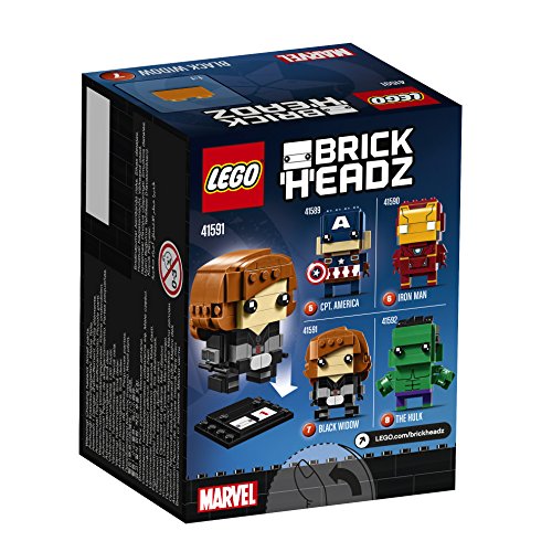 LEGO Brickheads - Viuda Negra, Juguete de Construcción, Figura de la Vengadora del Universo Marvel (41591)