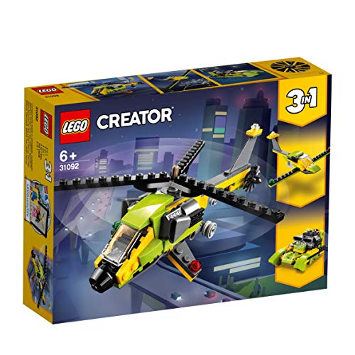 LEGO Creator - Aventura en Helicóptero, juguete de vehículo para construir y de aventuras aéreas (31092) , color/modelo surtido