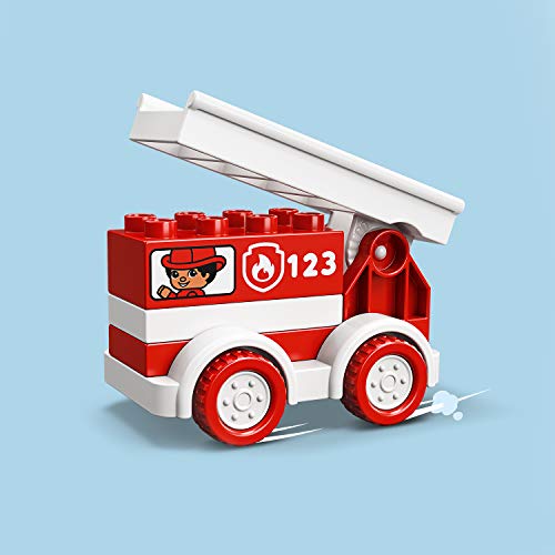 LEGO DUPLO My First - Camión de Bomberos, Set de Construcción de Camión para Apagar Fuego, Juguete Recomendado para Niños y Niñas a Partir de 18 Meses (10917)