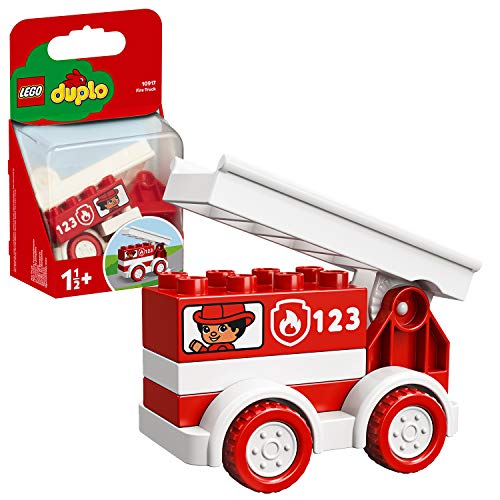LEGO DUPLO My First - Camión de Bomberos, Set de Construcción de Camión para Apagar Fuego, Juguete Recomendado para Niños y Niñas a Partir de 18 Meses (10917)