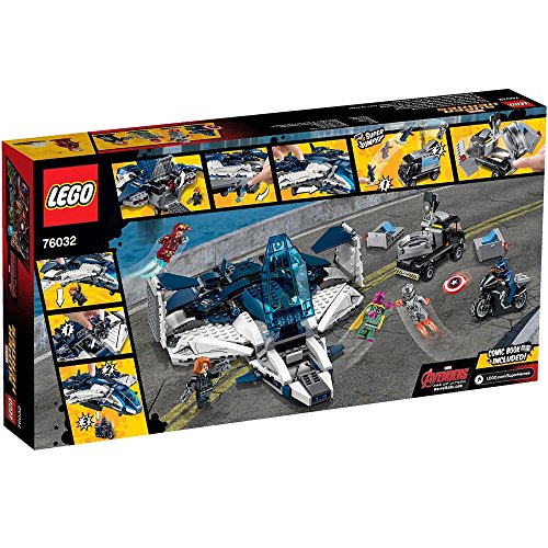 LEGO - El Quinjet de los Vengadores en la Ciudad, Multicolor (76032)