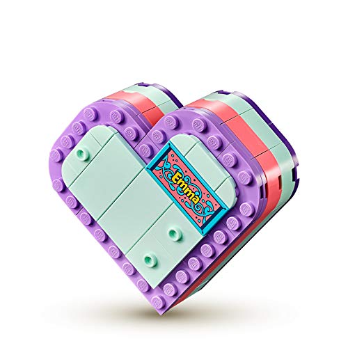 LEGO Friends - Caja Corazón de Verano de Emma, Juguete con Mini Muñeca de Construcción para Niñas y Niños a Partir de 6 Años, Incluye Figura de Cangrejo (41385)